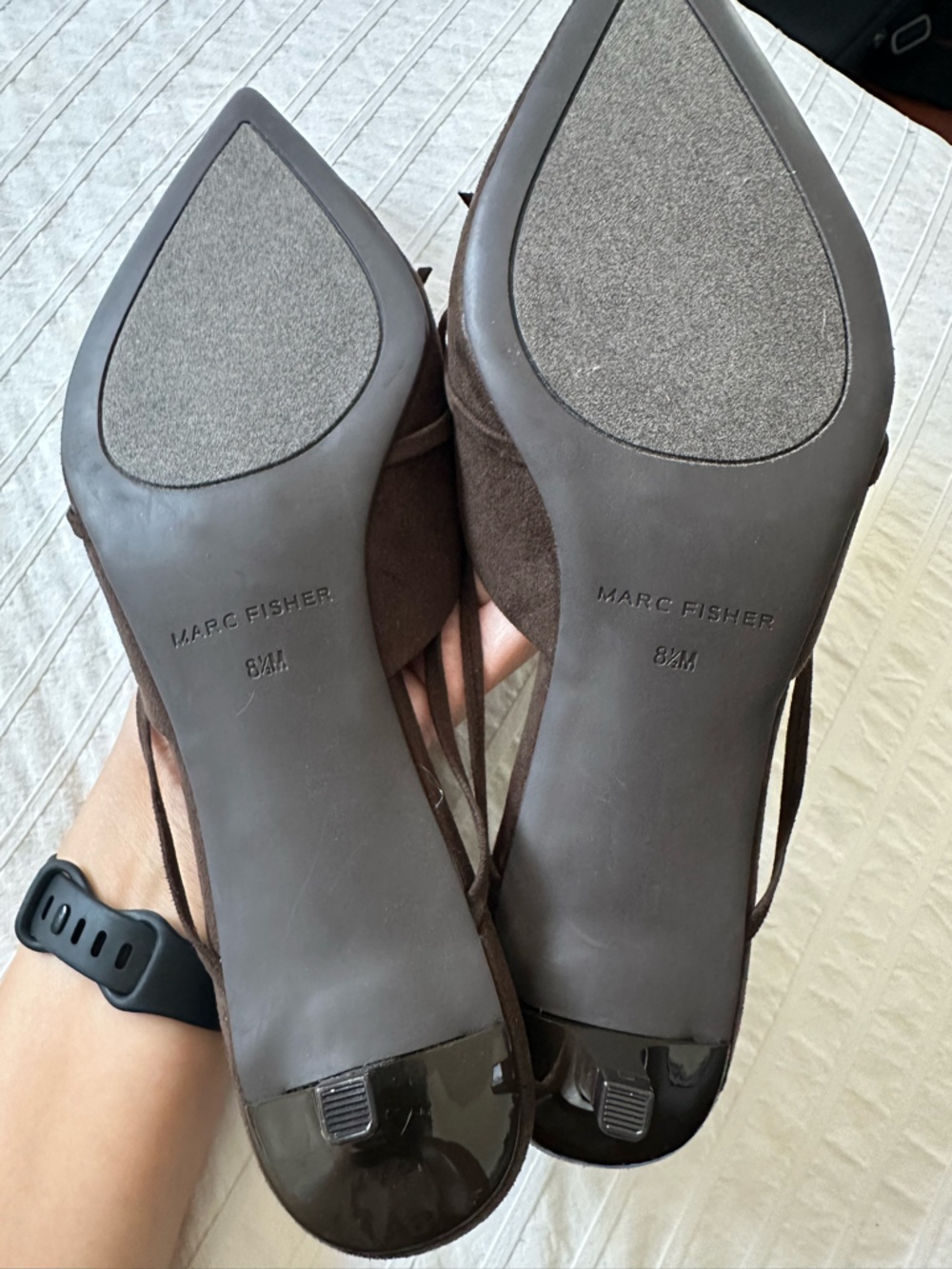 NWT Marc Fisher Brown Mules - Picture 4 of 5